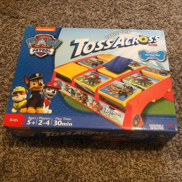 Nickelodeon Paw Patrol Table Top Bean Bag Toss Across Tic Tac Toe